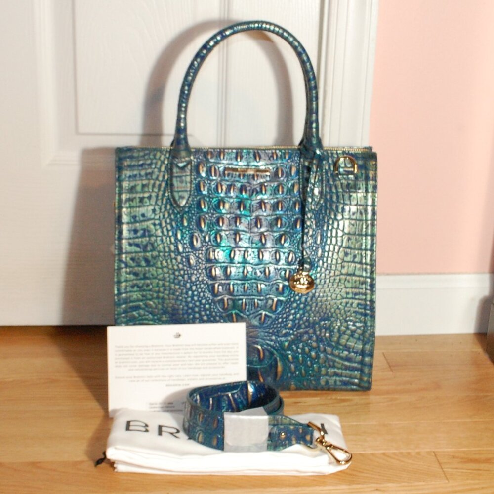 NWT Brahmin Caroline Dragon Melbourne Satchel